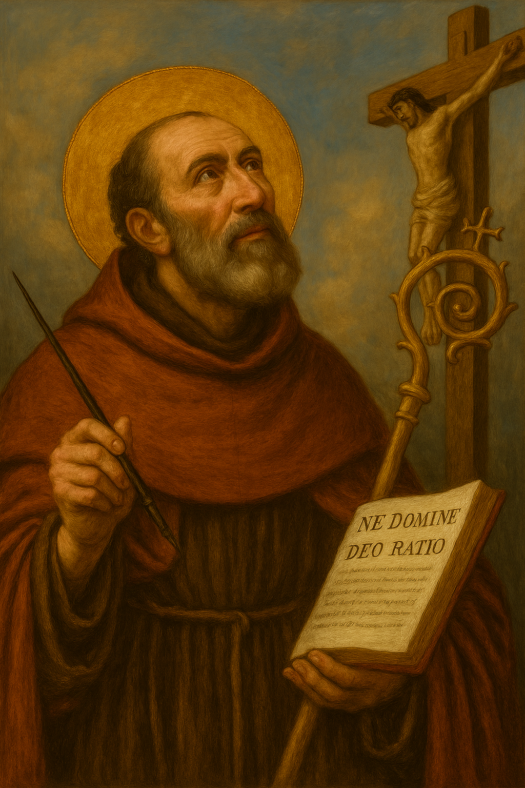 Home san agustín de hipona viendo la cruz png