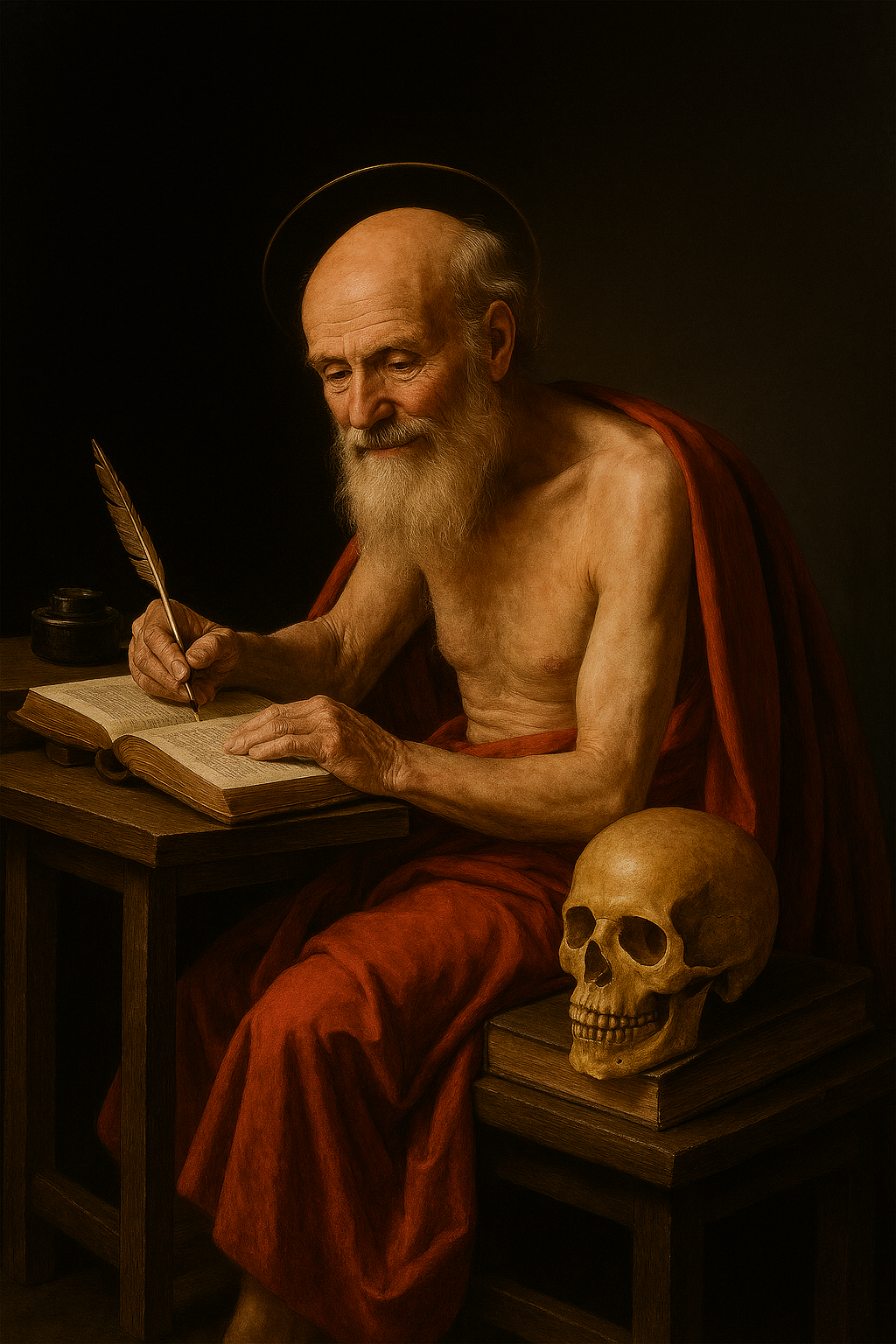 Home san jerónimo traduciendo biblia